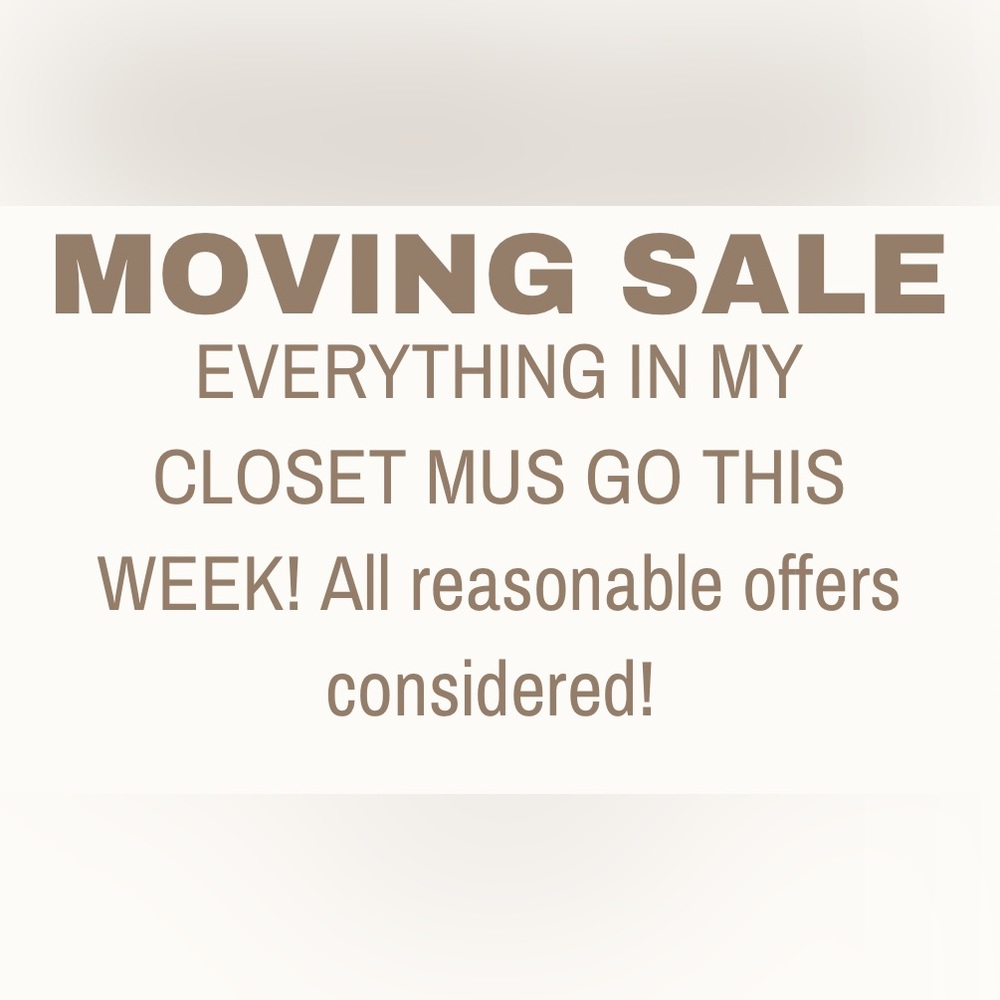 Everything not sold will be donated! No lowballs please!